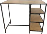 No name BAR TABLE GABE WOOD/BLACK 100X120X60CM