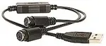 StarTech.com USB to PS2 Keyboard and Mouse Adapter, 1 - USB A, 2 - DIN 6, Male/Female, Black, Any Windows, 21.00, 218.00
