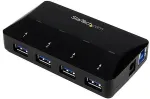 StarTech.com 4-Port USB3.0 Hub plus Dedicated Charging Port - 1 x 2,4A Port - USB-Umschalter f&uuml;r die gemeinsame Nutzung von Peripherieger&auml;ten - 4 x SuperSpeed USB3.0 - Desktop (ST53004U1C)