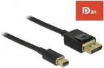 DeLOCK Displayport Kab. miniDP St > DP St 8K 60Hz 1.00m schw