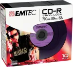 Toorikud Emtec CD-R 700MB 10pcs 52x Vinyl Slim Classic