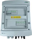 EMITER Switchgear attached DCAC hermetic IP65 EMITTER with Noark 1000V type 2 DC surge arrester, 2 x PV string, 2 x MPPT // og. AC Noark type 1+2, 10A 3-F