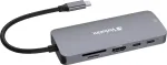 VERBATIM CMH-09 USB Type-C 10000 Mbit/s Silver