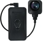TRANSCEND DrivePro Body 70 Torso body camera Wired & Wireless Black Battery Wi-Fi Wi-Fi 4 (802.11n) Bluetooth
