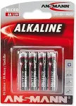 ANSMANN 1x4 Alkaline Mignon AA LR 6 red-line