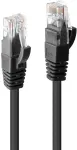 Lindy - Patch-Kabel - RJ-45 (M) - RJ-45 (M) - 5,0m - UTP - CAT 6 - gepresst, verseilt, glatt - Schwarz (48080)