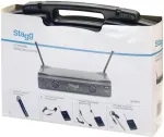 Stagg SUW 50 HH FH EU UHF true diversity wireless headset system with 2 channels Black