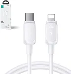 Joyroom Type-C - Lightning kaabel Multi-Color seeria kaabel A14, 30W, 480mb/s, 1.2m, White (S-CL020A14)