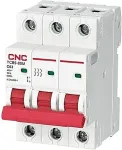 Noname Miniature Circuit Breaker, 3P, 63A, Class C, 6kA