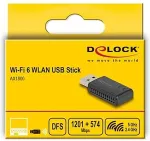 DELOCK Wi-Fi 6 Dualband WLAN USB Stick AX1800 (1201 + 574 Mbps)