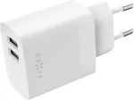 FIXED Dual USB Travel Charger 17W, White | Fixed