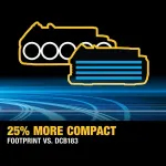 DeWALT POWERSTACK battery combo pack DCK2062E2T, 18 volts, with impact wrench, impact drill (yellow/black, 2x POWERSTACK Li-Ion battery 1.7 Ah, in T STAK Box II)