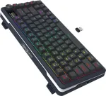Klaviatuur Redragon K708-RGB-PRO FLEKACT keyboard USB + RF Wireless + Bluetooth Black