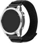 Fixed | Sporty Strap for Garmin QuickFit 22mm | 160-210 mm | Black | Nylon