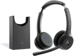 Cisco HEADSET 722 WIRELESS DUAL+STAND CARBON BLACK USBA BUNDLE