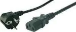 Logilink Power Cord, CEE7/7-C13, black, 3,00m