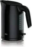 Veekeetja Braun WK 3110 BK Wasserkocher - F&uuml;llmenge 1,7 l - 3.000 Watt - Schnellkochsystem - Herausnehmbarer Anti-Kalk-Filter - Gro&szlig;e Wasserstandsanzeige - BPA Frei - Schwarz (0X21010009)