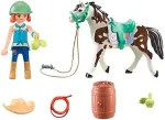 Playmobil - Horses of Waterfall - Ellie & Sawdust mit Western&uuml;bung