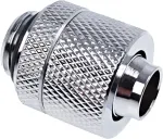 Alphacool K Eiszapfen Anschluss gerade G1/4 Zoll AG auf 13/10mm - chrome silber