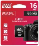 M&auml;lukaart GOR GOODRAM SDHC 16GB CL10 UHS-I