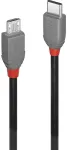 Lindy 3m USB 2.0 Typ C an Micro-B Kabel, Anthra Line