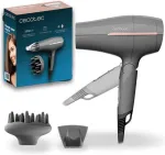 Cecotec Hair dryer | IoniCare Power&Go Heaven | 2000 W | Number of temperature settings 2 | Ionic function | Diffuser nozzle | Grey
