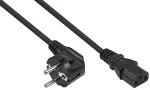 Kabelmeister Kaltger&auml;teverl&auml;ng. Stecker C14 / C13 schw. 1m