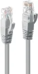 Lindy - Patch-Kabel - RJ-45 (M) - bis - RJ-45 (M) - 3,0m - UTP - CAT 6 - gepresst, verseilt, glatt - Grau (48004)