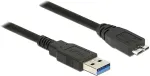 DELOCK USB Kabel USB3.0 A -> Micro-B St/St 2.00m schw