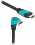 Delock High Speed HDMI Kabel Stecker gerade zu Stecker 90&deg; unten gewinkelt 48 Gbps 8K 60 Hz 3 m