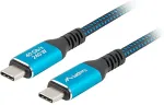 LANBERG USB-C M/M USB4 Kabel 0,5m 240W 8K 60Hz schwarz/blau