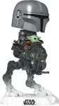 FUNKO POP! Rides DLX: Star Wars: Mandalorian & Grogu - The Mandalorian w/Grogu in Imperial Remnant AT-RT