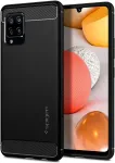 Spigen Kaitse&uuml;mbris Rugged Armor, Samsung Galaxy A42 5G, must,