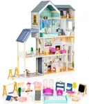 Ecotoys Dollhouse MAYA residence, 28 pcs.