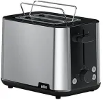 Braun HT 1510 8 2 slice(s) 900 W Black, Stainless steel