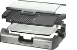 Steba BBQ table grill VG 200 (black, 2,200 watts, with glass lid)
