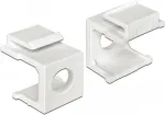 DeLOCK Keystone Abdeckung wei&szlig; mit 8 mm Durchf&uuml;hrung 4 St&uuml;ck