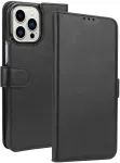 Krusell Kaitse&uuml;mbris kaanega PhoneWallet, Apple iPhone 13 Pro Max, must,
