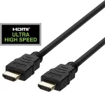 DELTACO ULTRA kiire HDMI-kaabel, 48Gbps, 0,5m, svart