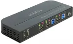 DELOCK Switch HDMI KVM 4K 60Hz w. USB 3.0 + A - 11481
