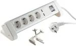 S-Impuls Tischsteckdosenleiste wei&szlig; 4-fach mit USB