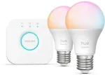 PHILIPS Hue algkomplekt Essential E27 2 tk + V2 sild