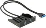DELOCK FrontPanel 3,5" 2x USB3.0 inkl 5,25" Blende