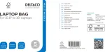 DELTACO 15,6&ndash;16" s&uuml;learvutikott, valmistatud taaskasutatud pol&uuml;estrist, must