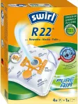 Swirl Melitta vacuum cleaner bag R22 AirSpace MicroPor Plus Green (4 bags + 1 filter, for Rowenta, Alaska and Fakir)