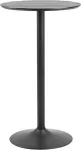 Home4you Baarilaud IBIZA D60xH105cm, lauaplaat: spoonitud MDF, v&auml;rv: must saar, jalg: must matt metall