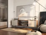 Cama MEBLE Cama ALMERA TV cabinet 180.5x42x52.5 walnut/cashmere