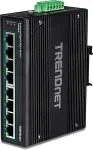 TRENDnet TI-PG80B 8-Port PoE+ Switch Industrial Gigabit DIN-Rail (24-56V)