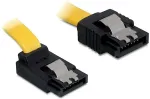 DeLOCK SATA 6 Gb/s Kabel gerade auf oben gewinkelt 50 cm gelb