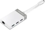 TrendNet USB-Hub USB-C -> RJ45 Gbit und 3x USB-A 3.0